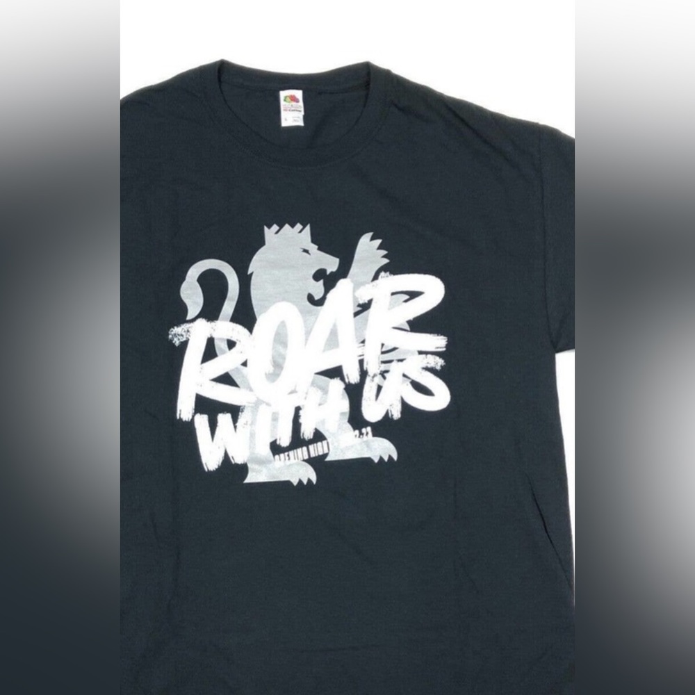 2022 Sacramento Kings Opening Night Roar With Us Tee T Shirt Large L Black